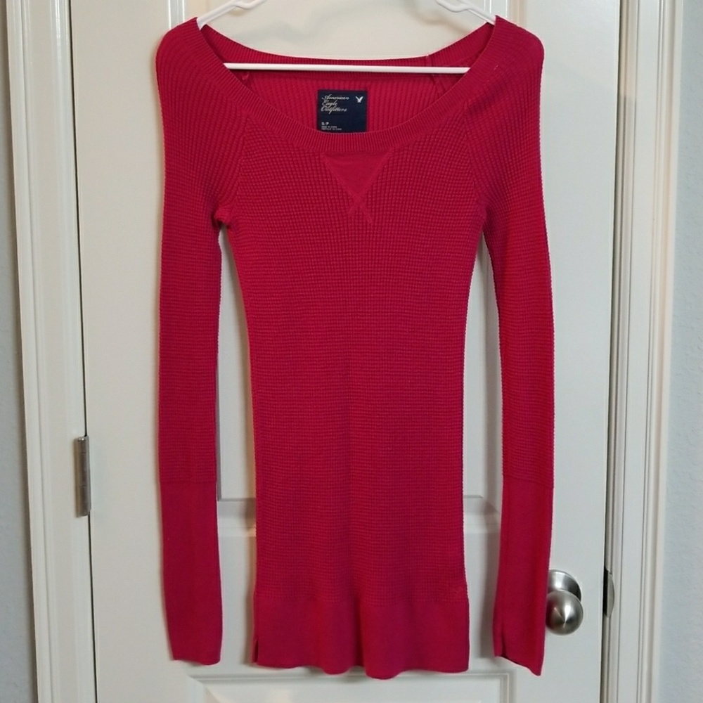 Waffle Knit Long Sleeve Shirt